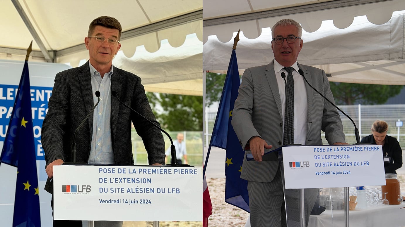 Jacques Brom, CEO of LFB and Christophe Rivenq, President of Alès Urban Centre, 1st Deputy Mayor of Alès, Member of the Regional Council of Occitanie